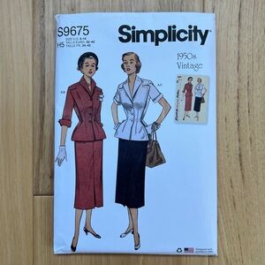 Simplicity 9675, Vintage Reproduction Dress Pattern